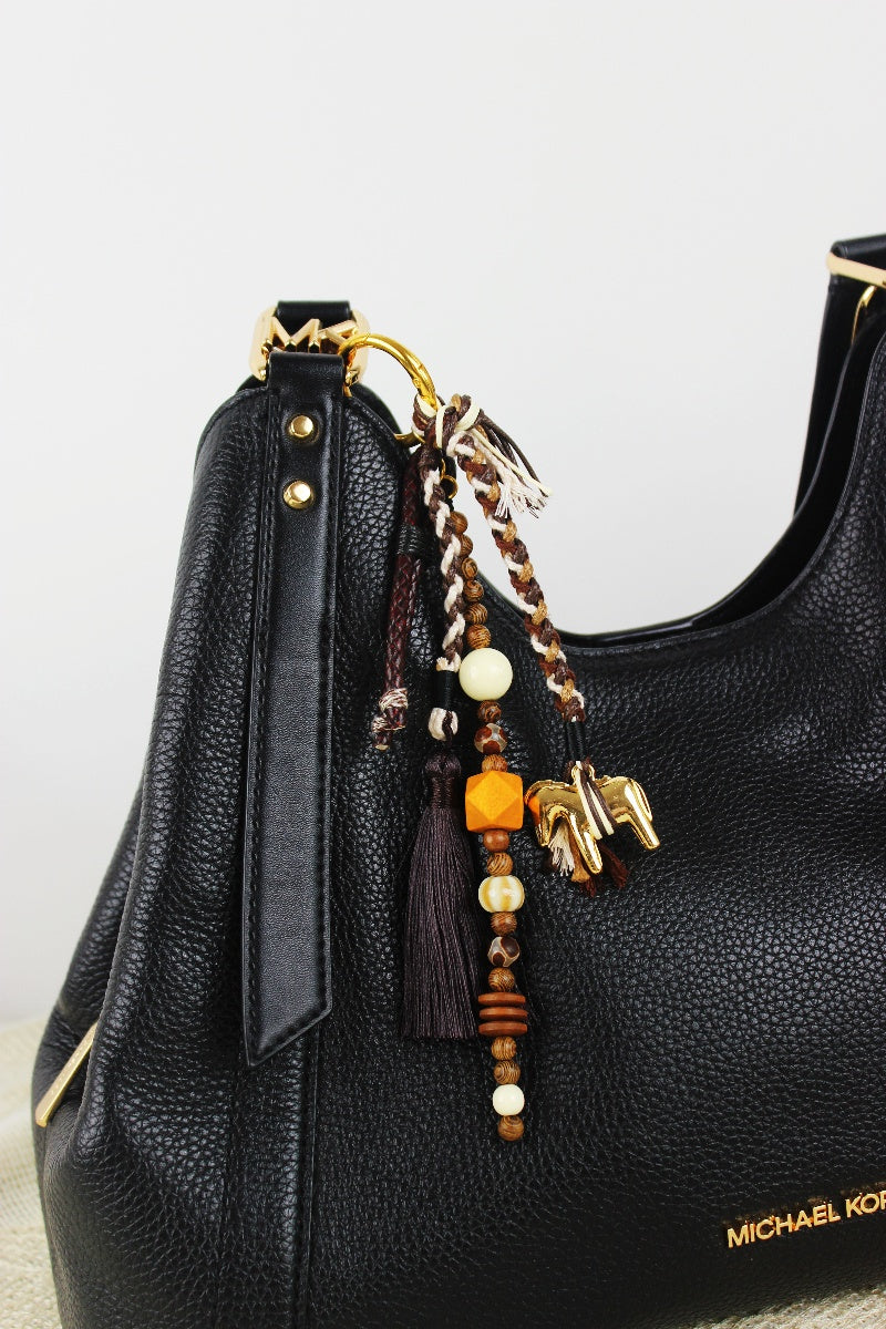 Elegant Golden Carousel Bag Charm – Chic Multi-Use Pendant - NeoKira Unlimited