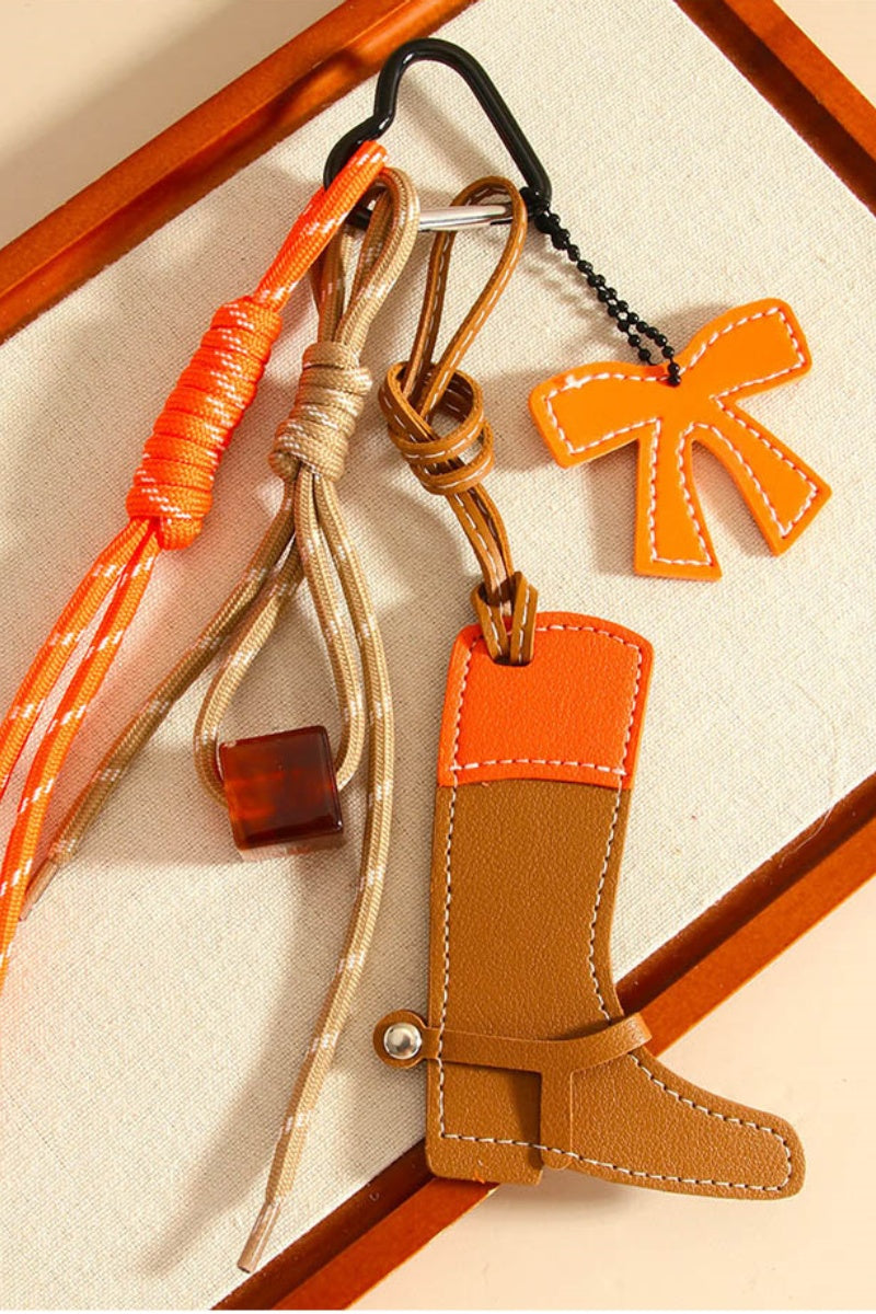 Western Pony Boot Charm – Vibrant Beaded Bag Accessory - NeoKira Unlimited