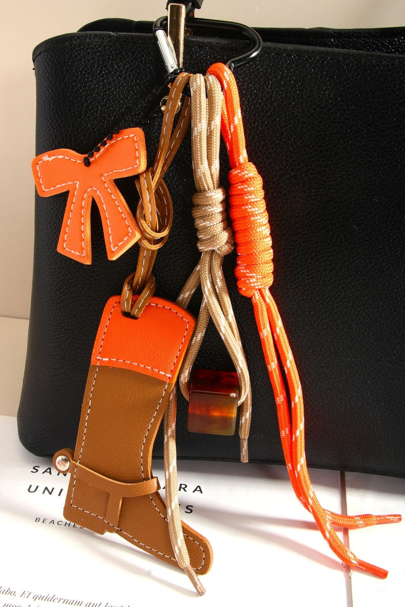 Western Pony Boot Charm – Vibrant Beaded Bag Accessory - NeoKira Unlimited