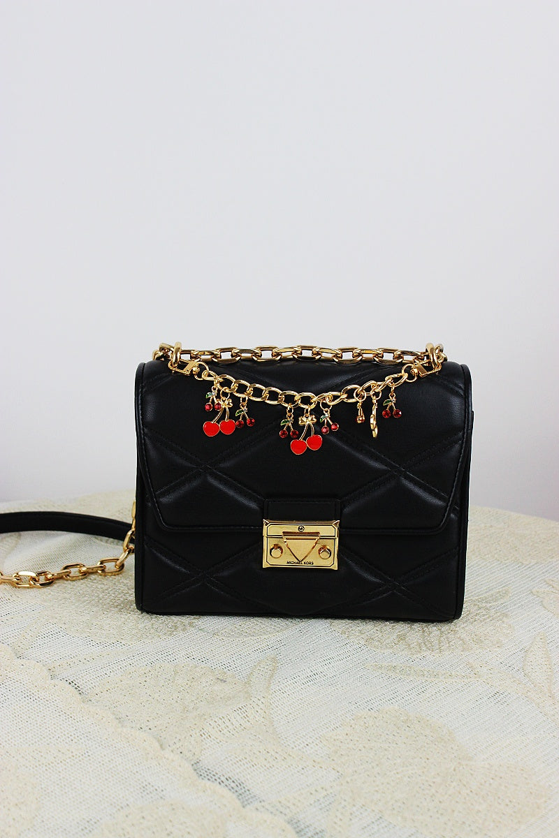 Cherry Charm Crossbody Strap – Adjustable Chain Bag Handle - NeoKira Unlimited