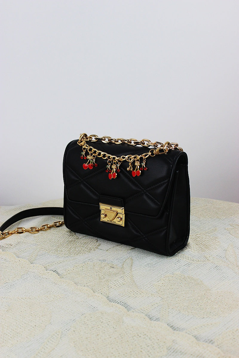 Cherry Charm Crossbody Strap – Adjustable Chain Bag Handle - NeoKira Unlimited