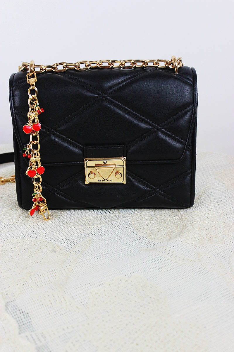 Cherry Charm Crossbody Strap – Adjustable Chain Bag Handle - NeoKira Unlimited