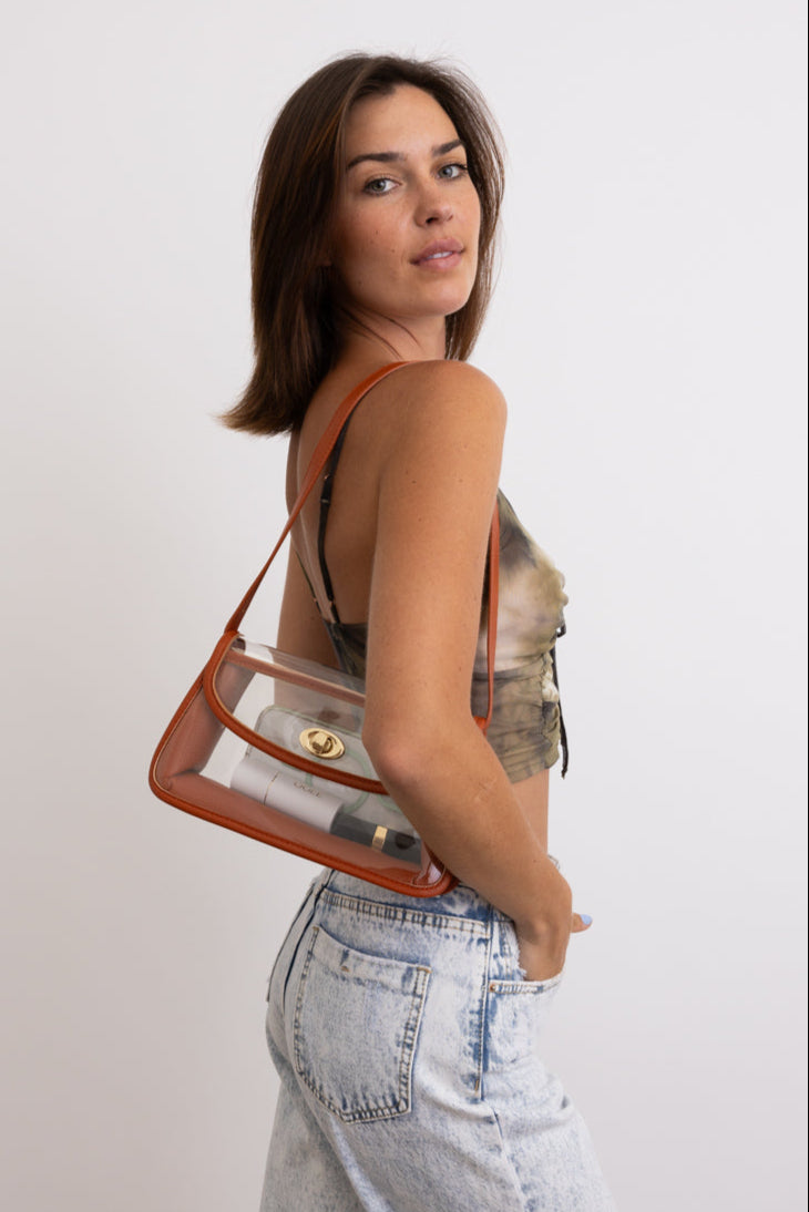 Prism Glam Clear Shimmering Stadium Party Shoulder Bag - NeoKira Unlimited