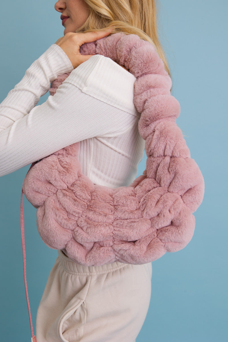 Plush Cloud Knit Cross Body Bag - NeoKira Unlimited