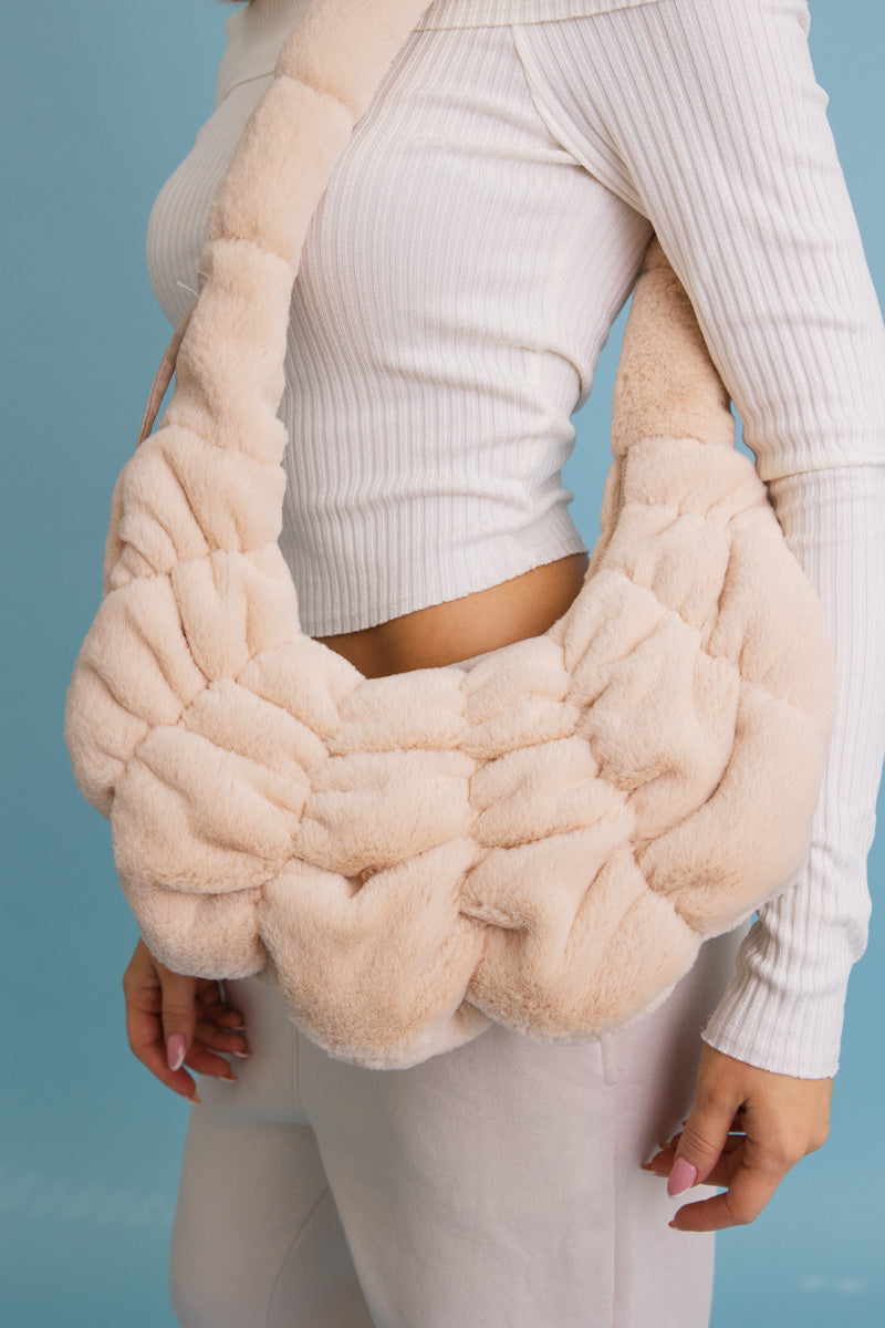 Plush Cloud Knit Cross Body Bag ☁️ - NeoKira Unlimited