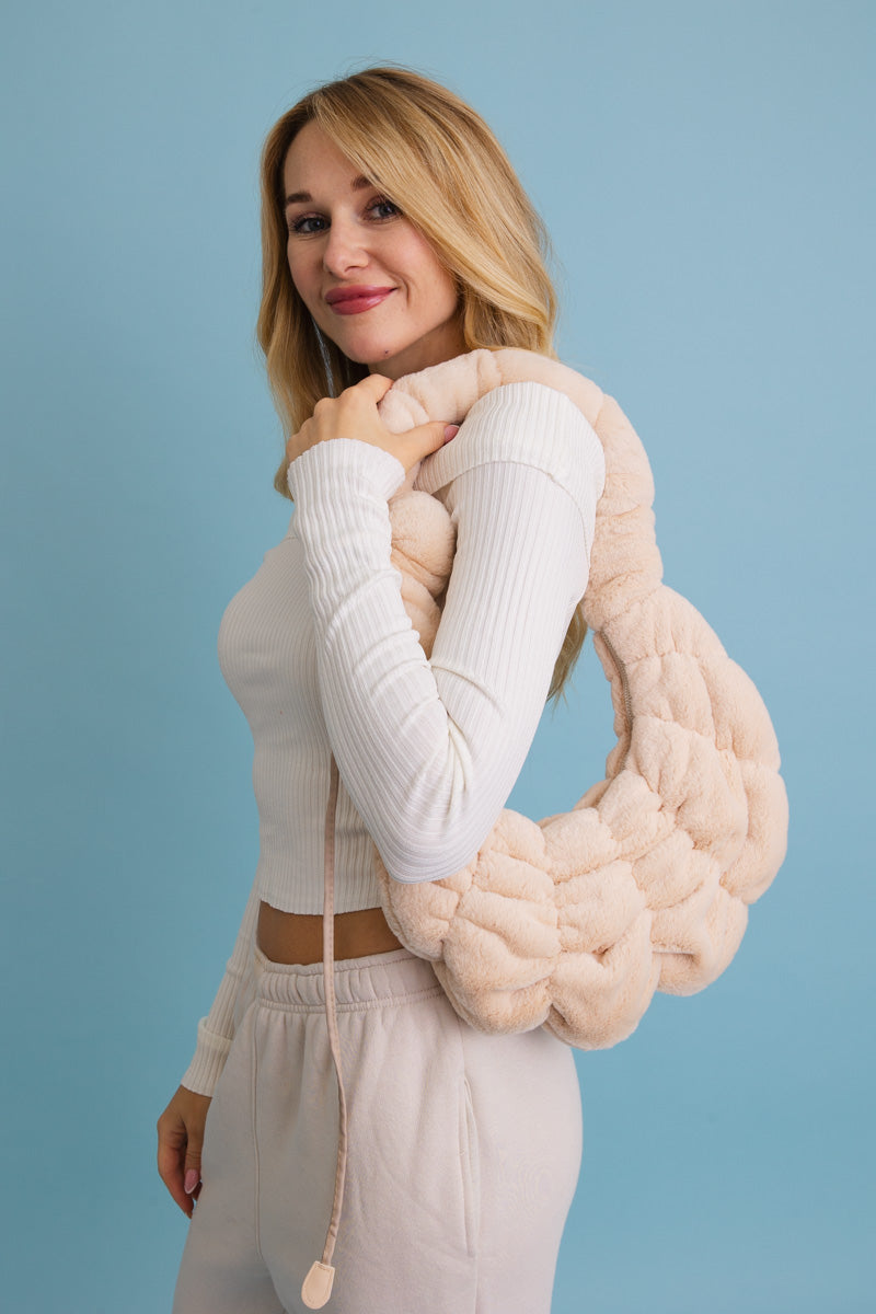 Plush Cloud Knit Cross Body Bag ☁️ - NeoKira Unlimited