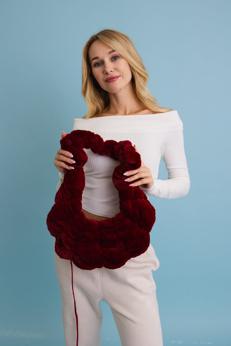 Plush Cloud Knit Cross Body Bag ☁️ - NeoKira Unlimited