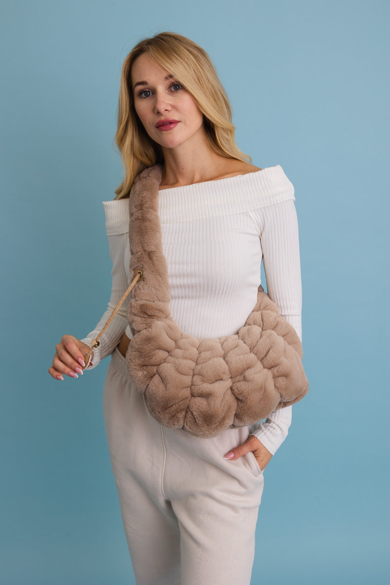 Plush Cloud Knit Cross Body Bag ☁️ - NeoKira Unlimited