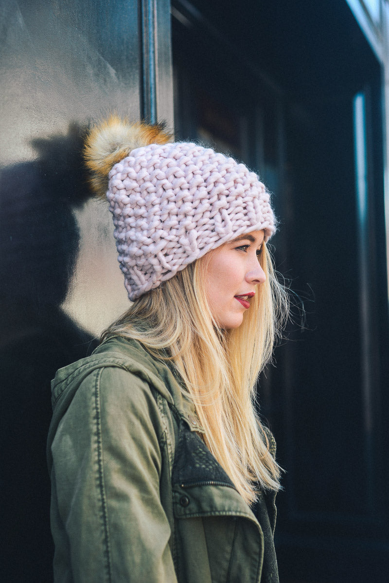 Best-Selling Oversize Chunky Pom Beanie - NeoKira Unlimited