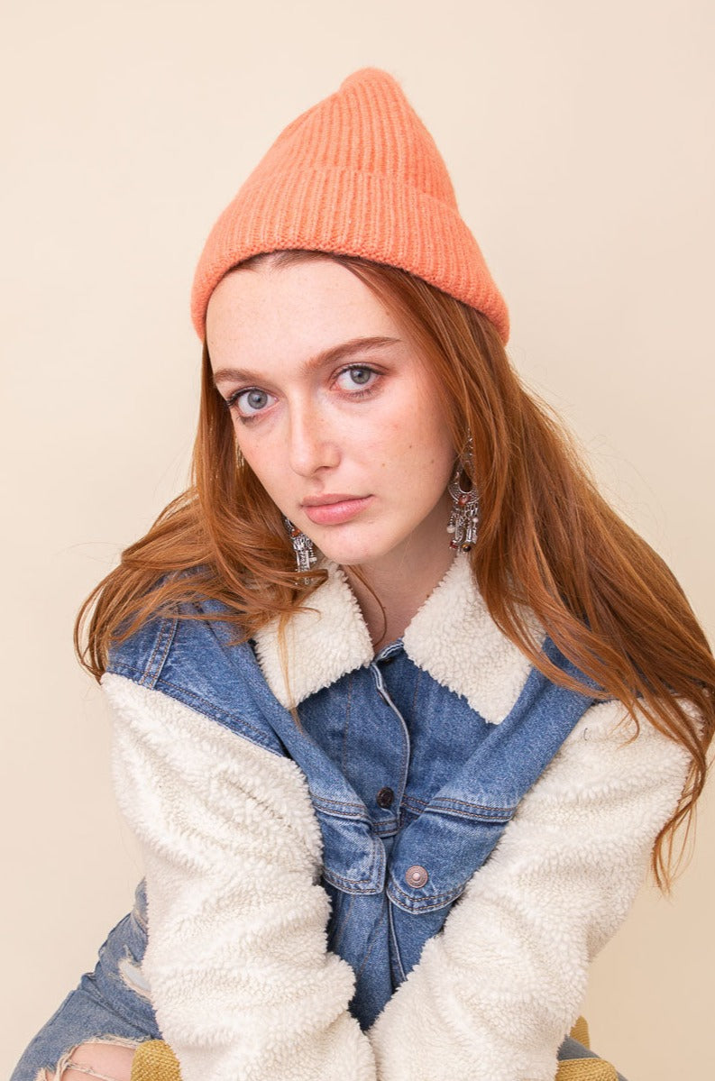 Rib Knit Cuffed Beanie - NeoKira Unlimited
