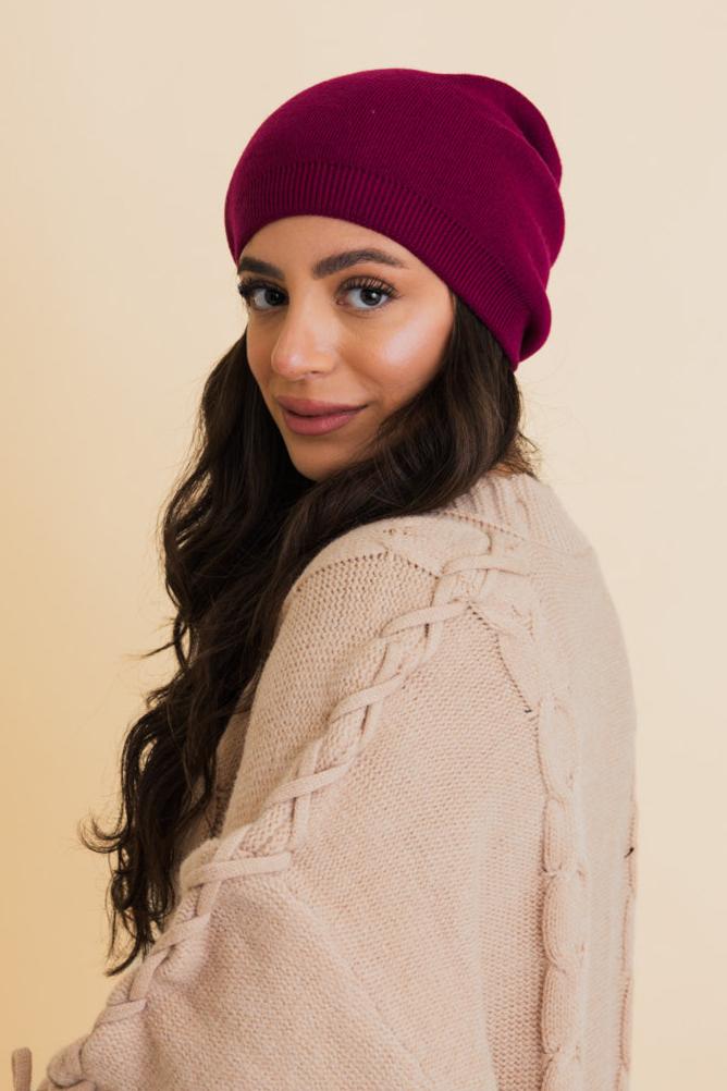 Cozy Up Trendy Chunky Knit Slouch Beanie - NeoKira Unlimited