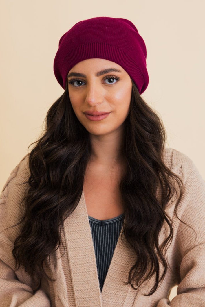 Cozy Up Trendy Chunky Knit Slouch Beanie - NeoKira Unlimited