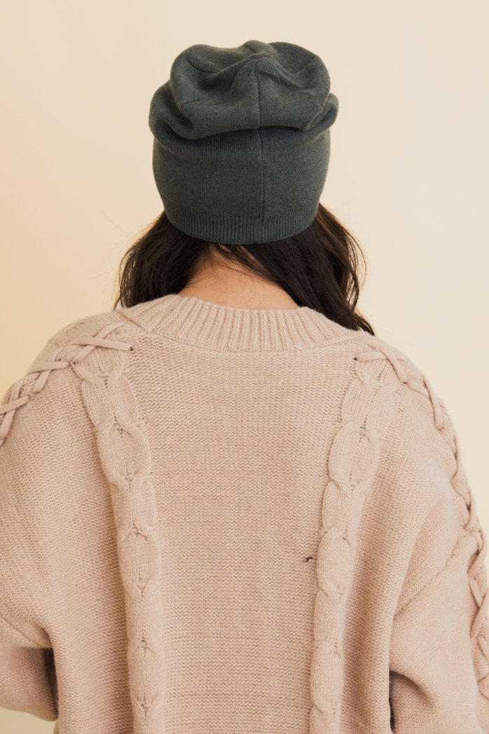 Cozy Up Trendy Chunky Knit Slouch Beanie - NeoKira Unlimited