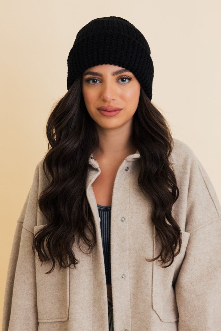 Toasty Waffle Puff Beanie - NeoKira Unlimited