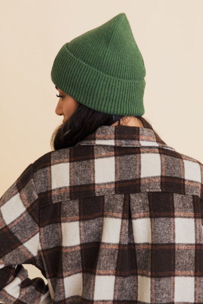 Embroidered Smiley Face Ribbed Knit Beanie - NeoKira Unlimited