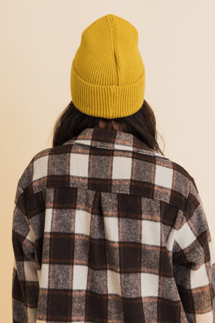 Embroidered Smiley Face Ribbed Knit Beanie - NeoKira Unlimited