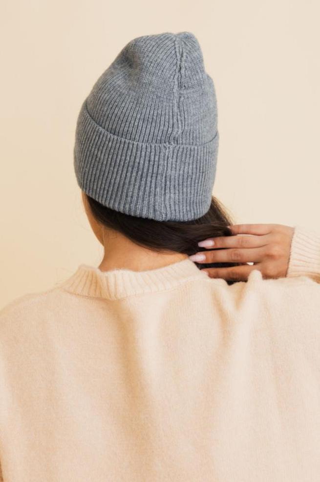 Square Sparkle Smiles Ribbed Beanie - NeoKira Unlimited