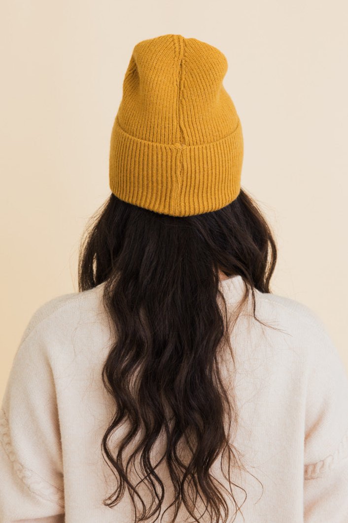 Square Sparkle Smiles Ribbed Beanie - NeoKira Unlimited