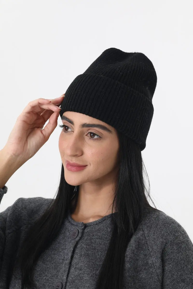 Women Soft Ribbed Cuff Knit Warm Winter Skull Cap ❄️🧸 - NeoKira Unlimited