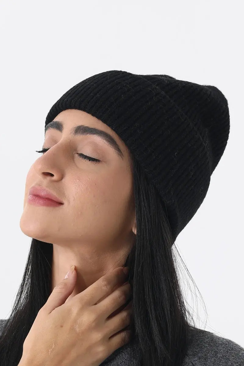Women Soft Ribbed Cuff Knit Warm Winter Skull Cap ❄️🧸 - NeoKira Unlimited