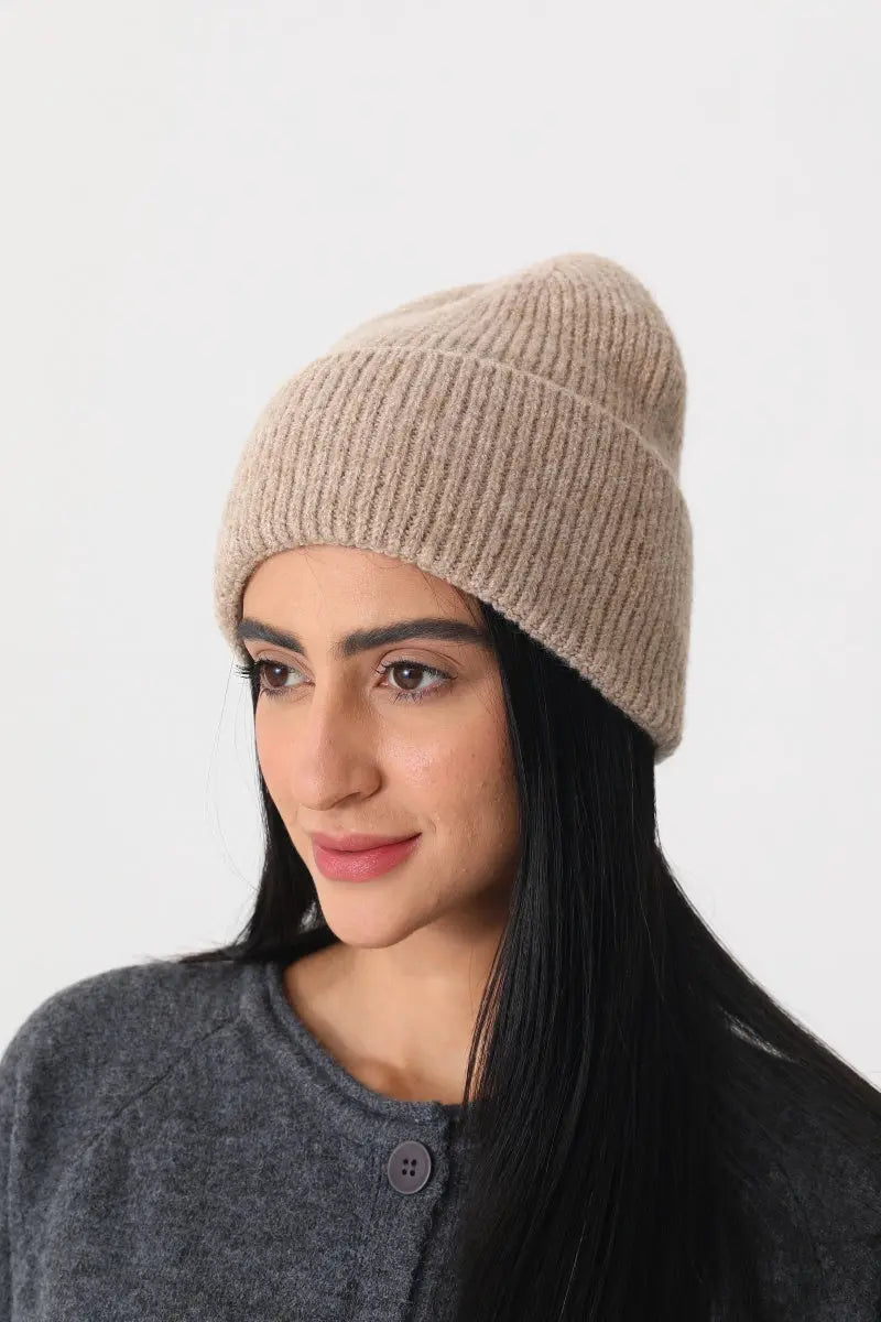 Women Soft Ribbed Cuff Knit Warm Winter Skull Cap ❄️🧸 - NeoKira Unlimited