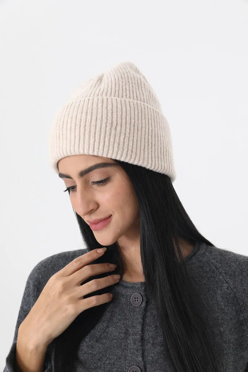 Women Soft Ribbed Cuff Knit Warm Winter Skull Cap ❄️🧸 - NeoKira Unlimited
