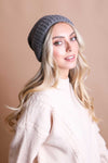 Boucle Pom Beanie Beanies Leto Collection Gray  