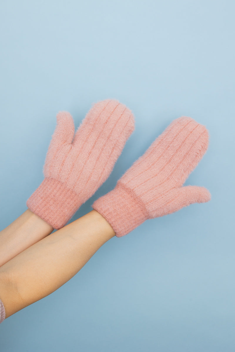 Plush Pastel Fuzzy Winter Mittens 🧤 - NeoKira Unlimited