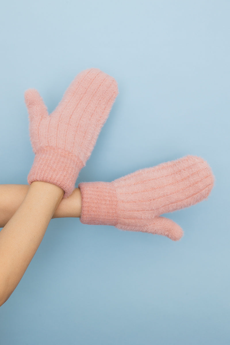 Plush Pastel Fuzzy Winter Mittens 🧤 - NeoKira Unlimited