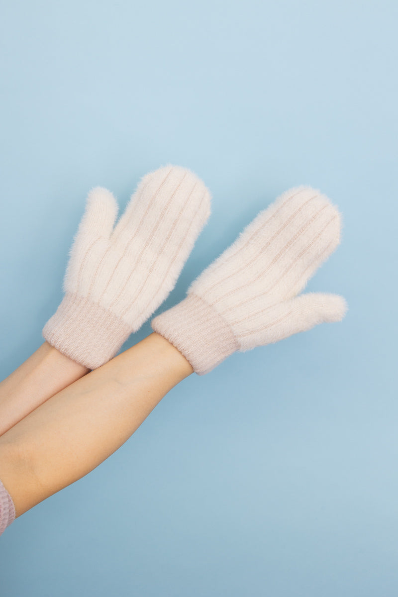 Plush Pastel Fuzzy Winter Mittens 🧤 - NeoKira Unlimited