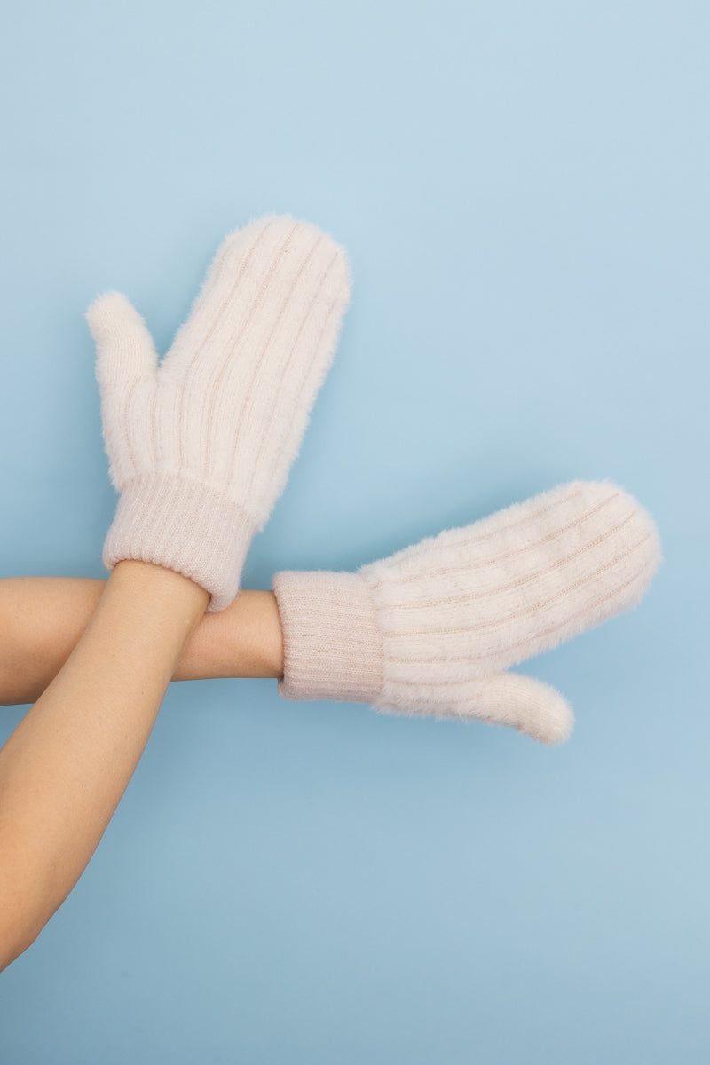 Plush Pastel Fuzzy Winter Mittens 🧤 - NeoKira Unlimited