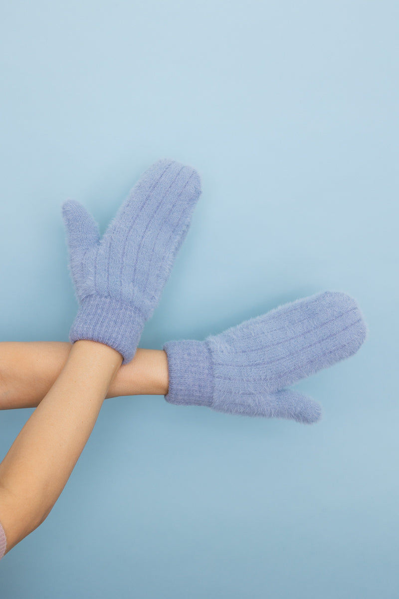 Plush Pastel Fuzzy Winter Mittens 🧤 - NeoKira Unlimited