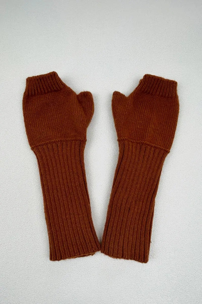 Cozy Ribbed Knit Arm Warmers & Winter Gloves – Stay Warm in Style - NeoKira Unlimited