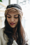 Braid Chic Knit Crown Headband Headbands Leto Collection   