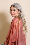 Tulle Lace Poppy Headscarf Headwrap Leto Collection Pink  