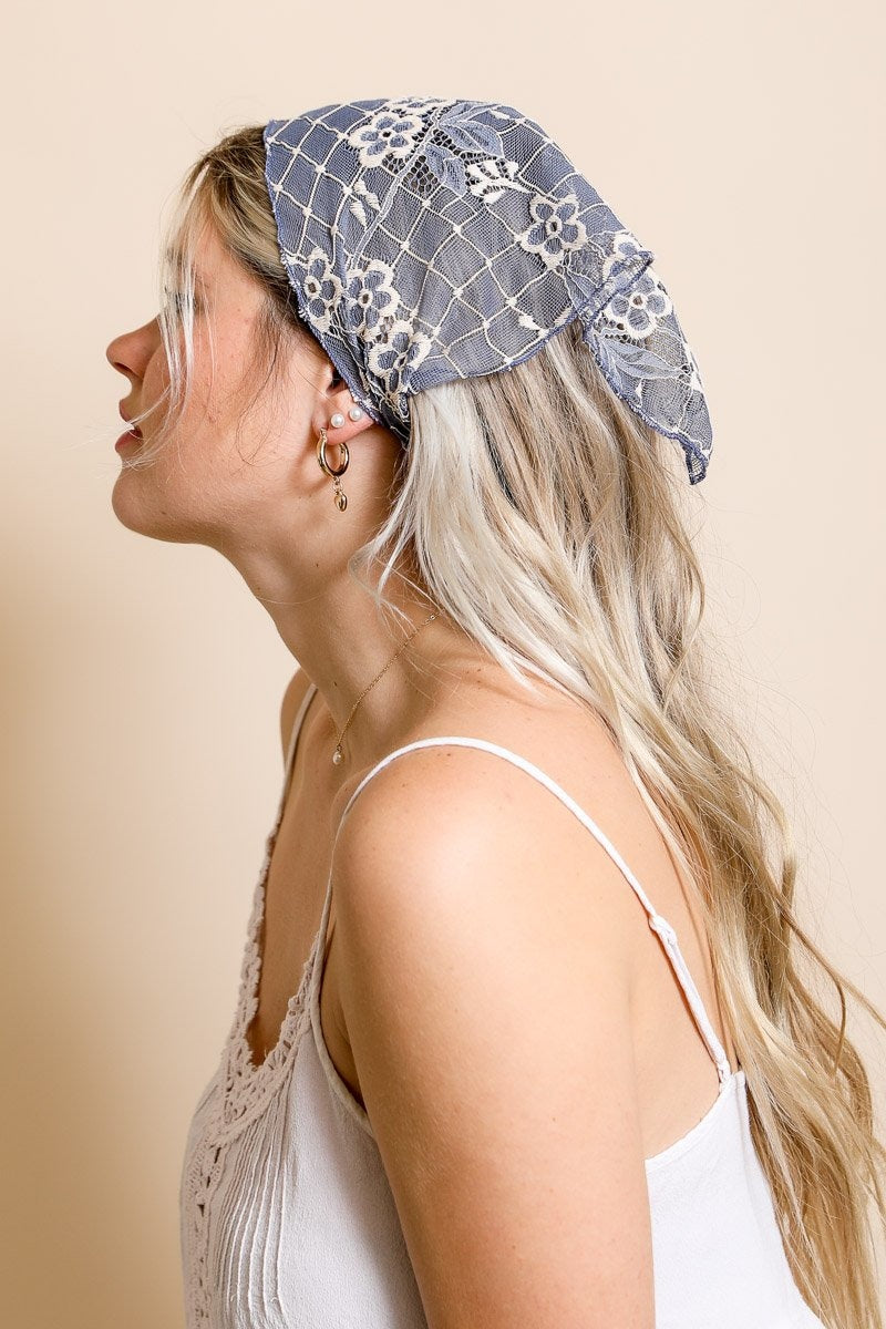 Bohemian Floral Lace Headscarf - NeoKira Unlimited