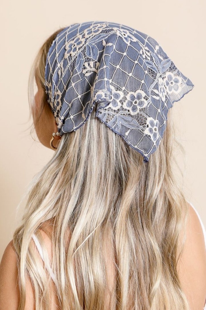 Bohemian Floral Lace Headscarf - NeoKira Unlimited