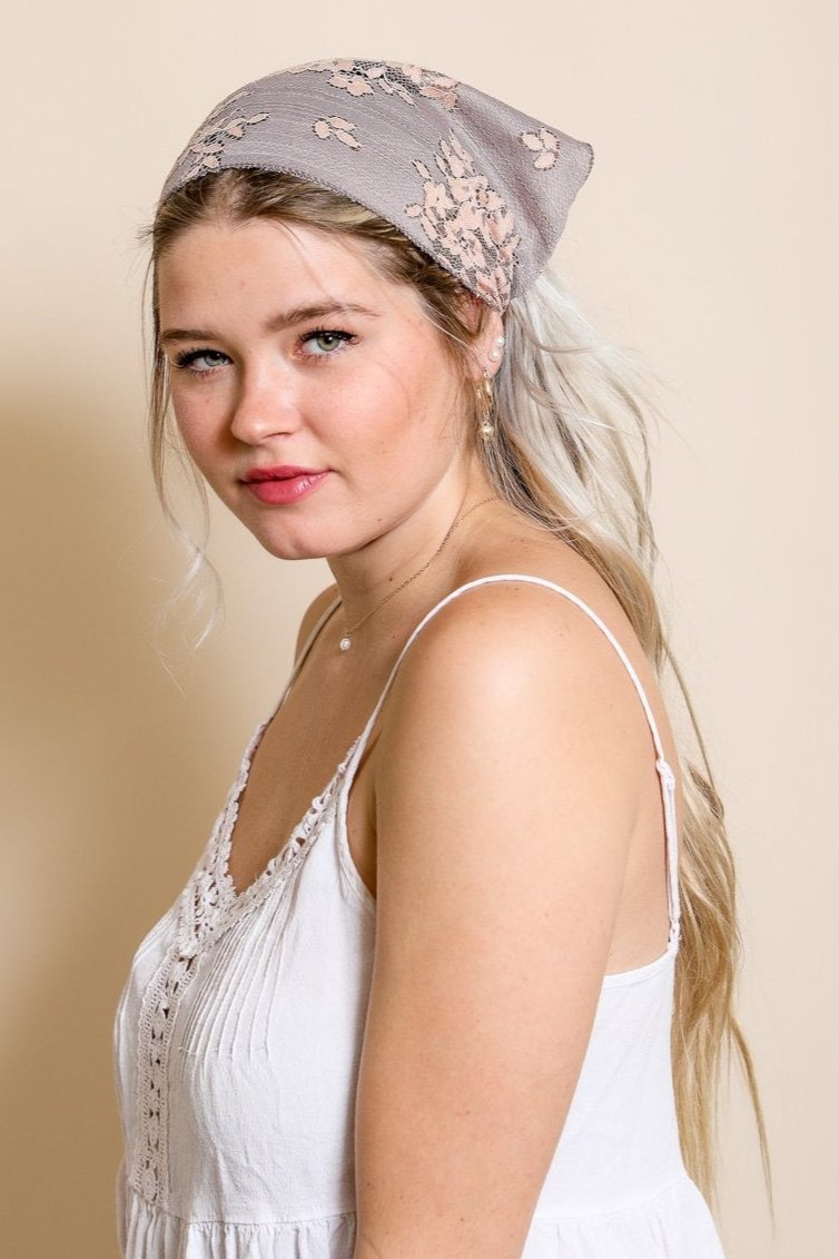 Bohemian Floral Lace Headscarf - NeoKira Unlimited