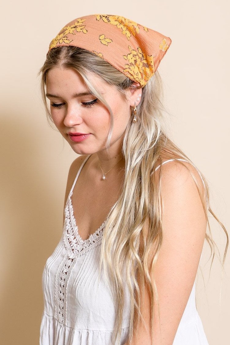 Bohemian Floral Lace Headscarf - NeoKira Unlimited