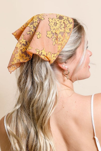 Bohemian Floral Lace Headscarf - NeoKira Unlimited