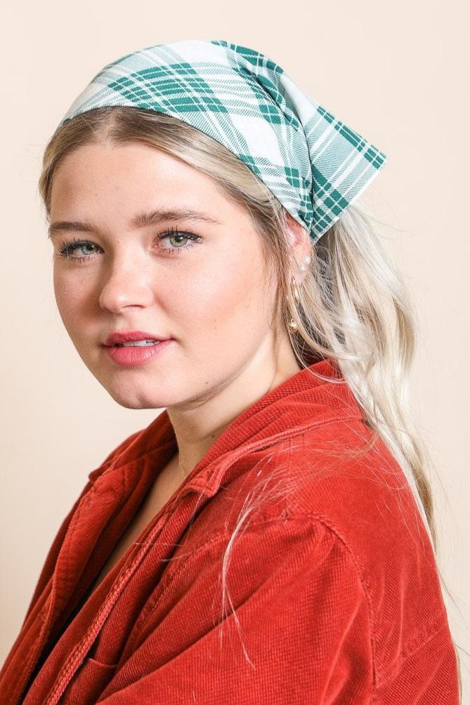 Triangle Flannel Head Scarf - NeoKira Unlimited