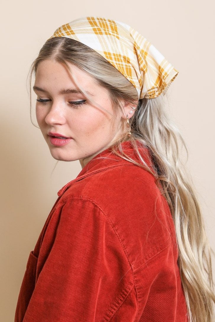 Triangle Flannel Head Scarf - NeoKira Unlimited