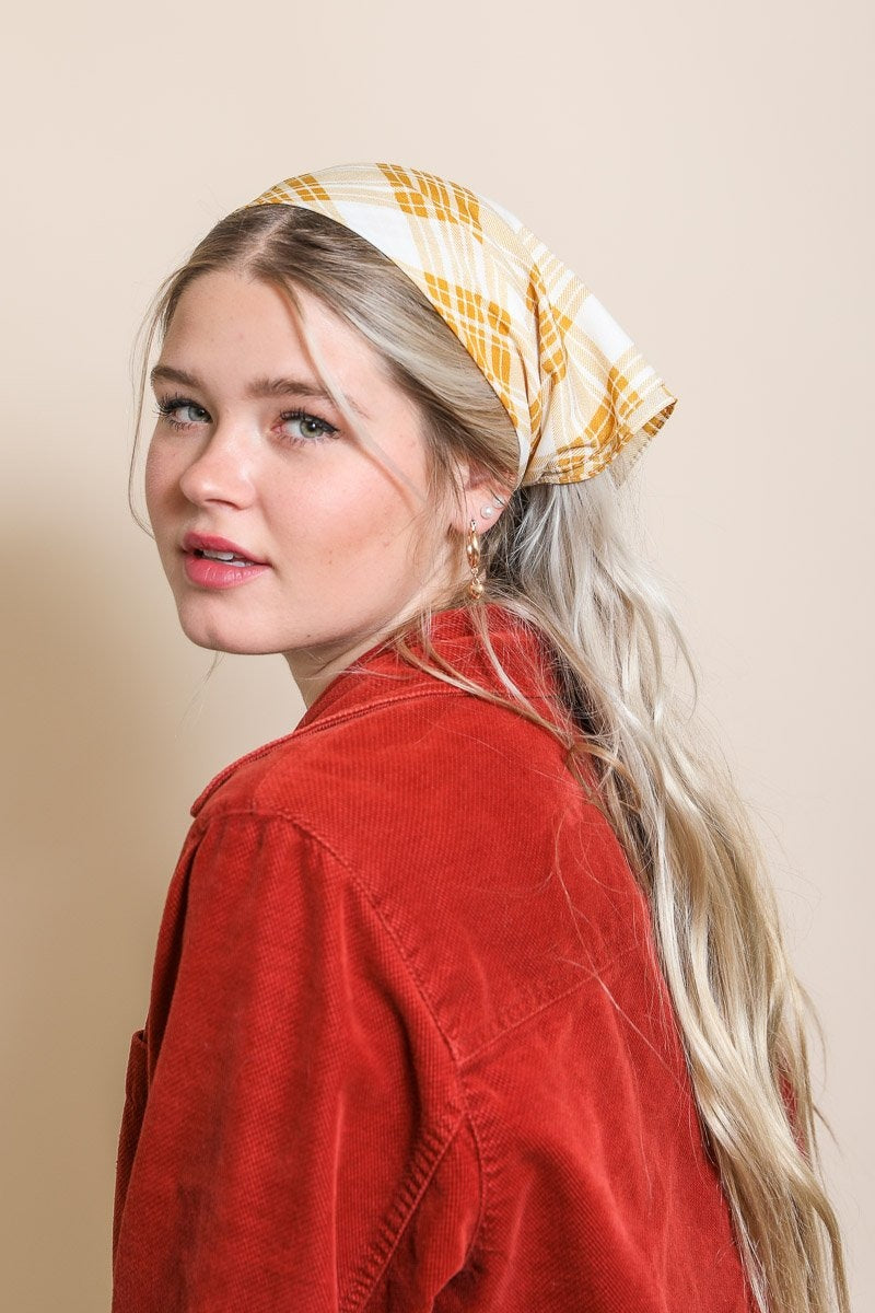 Triangle Flannel Head Scarf Bandanas Leto Collection   