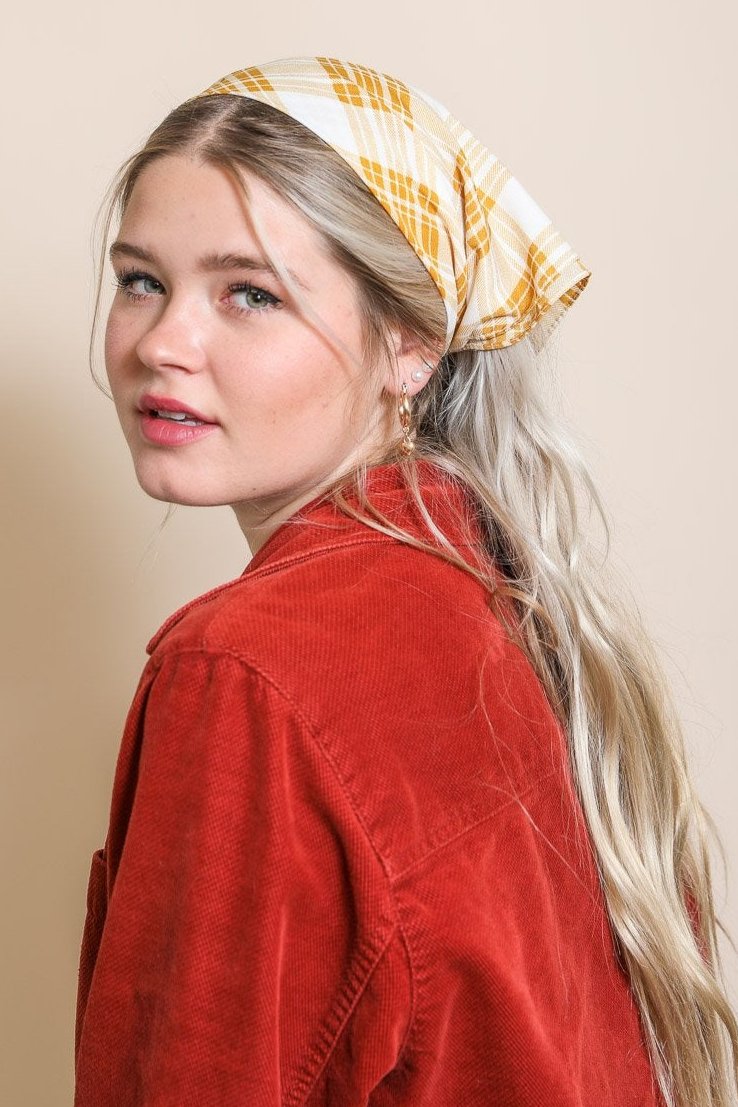 Triangle Flannel Head Scarf - NeoKira Unlimited