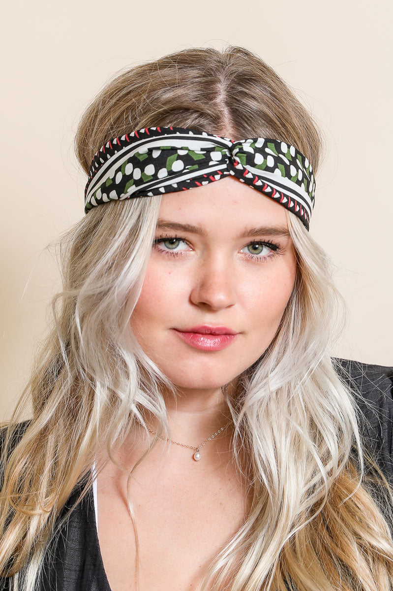 Mod Pattern Twist Headband - Bohemian, Chic, Versatile - NeoKira Unlimited