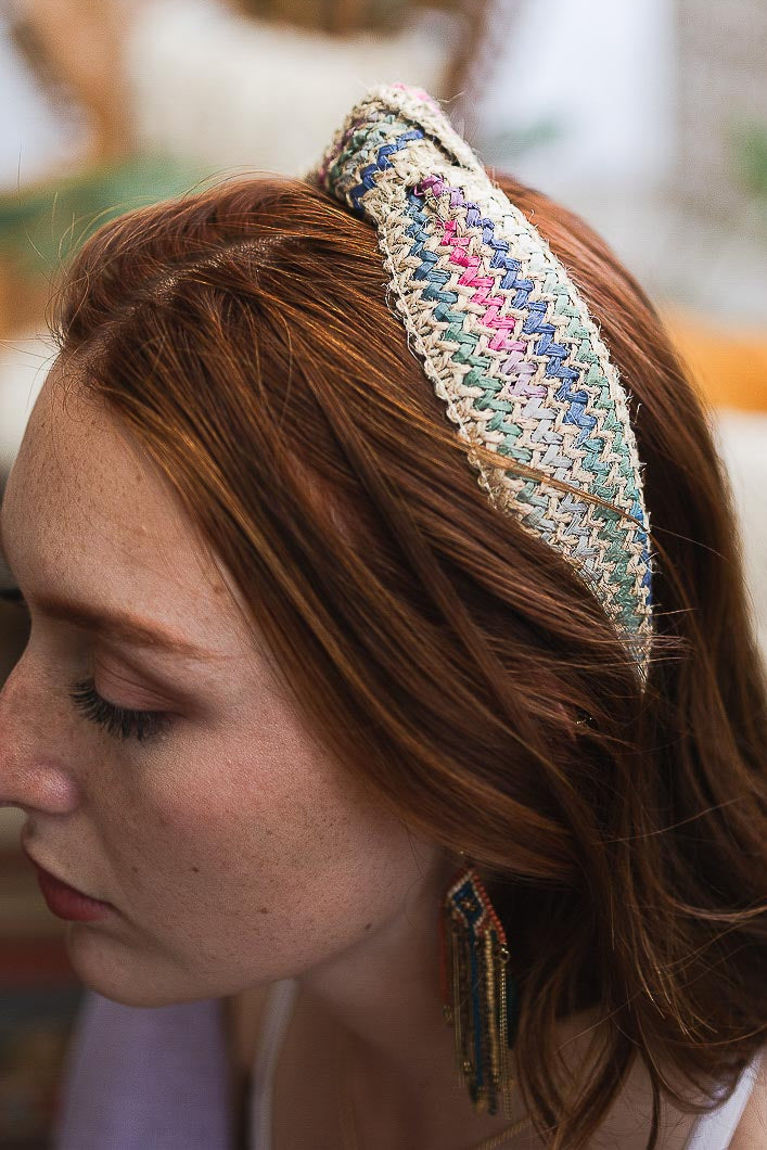 Twine Woven Knotted Headband – Rustic Elegance - NeoKira Unlimited