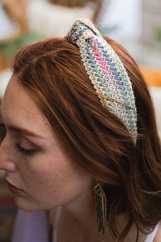 Twine Woven Knotted Headband – Rustic Elegance - NeoKira Unlimited