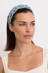 Woven Summer Alice Headband Headbands Leto Collection Blue  