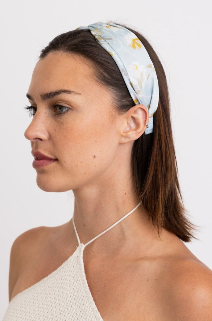 Secret Garden Satin Smooth Floral Headband - NeoKira Unlimited