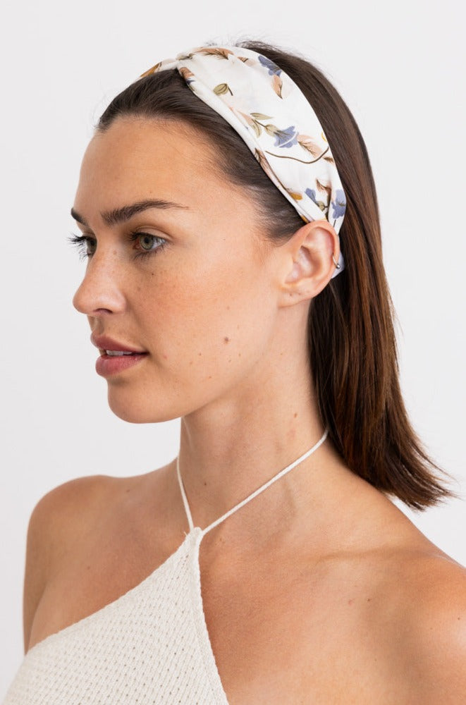Secret Garden Satin Smooth Floral Headband - NeoKira Unlimited